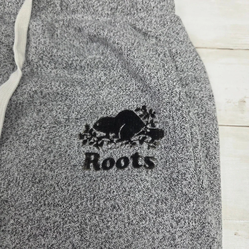 Roots Salt and Pepper Jogger Sweatpants Mens Medium Grey Marl Fleece Pockets